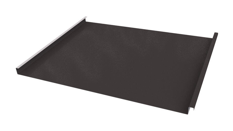 Фальцевая кровля 562/550x0,65 мм, 8019 серо-коричневый глянцевый