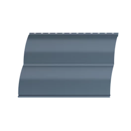 Металлосайдинг Блок хаус 383/355x0,45 мм, 7011 железно-серый глянцевый