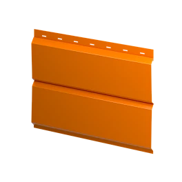 Металлосайдинг Л-брус 264/240x0,4 мм, 2011 насыщенный оранжевый