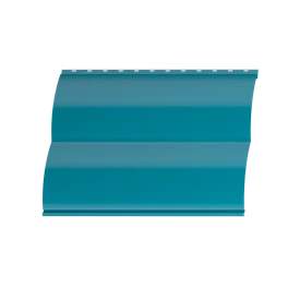 Металлосайдинг Блок хаус 383/355x0,45 мм, 5021 водная синь глянцевый