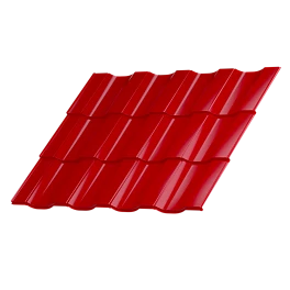 Металлочерепица Геркулес 25 1200/1150x0,4 мм, 3020 транспортный красный глянцевый