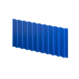 Профнастил С21 1051/1000x0,3 мм, 5005 сигнальный синий глянцевый