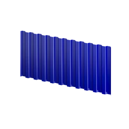 Профнастил С 21 1051/1000x0,45 мм, 5002 ультрамариново-синий глянцевый