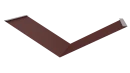Планка ендовы нижняя 298x298x2000 мм, 3009 оксид красный матовый