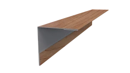 Планка угла наружного 30x30x2000 мм, Золотой орех 3D