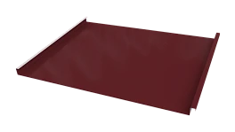 Фальцевая кровля 562/550x0,65 мм, 3005 винно-красный глянцевый