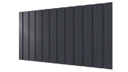 Профнастил С10 1155/1100x0,4 мм эконом, 7024 графитовый серый глянцевый