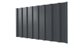 Профнастил С20B 1150/1100x0,65 мм, 7011 железно-серый глянцевый