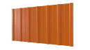 Профнастил НС16 1150/1100x0,3 мм, 2011 насыщенный оранжевый глянцевый
