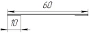 Планка стыковочная 60x2000 мм, 2004 оранжевый глянцевый