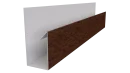 Планка П-образная Блок-хаус 30x30x2000 мм, Античный дуб 3D