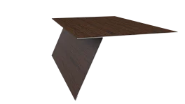 Планка карнизная фальц 130x80 мм, Дуб Локарно 3D
