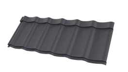 Металлочерепица Супермонтеррей 1180/1100x0,5 мм, 7024 графитовый серый матовый