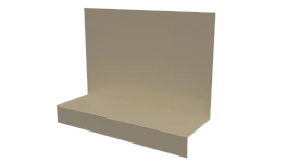 Примыкание боковое фальц 25x65x130 мм, 1015 св. слоновая кость глянцевый