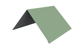 Конёк простой 150x150x2000 мм, 6019 бело-зеленый глянцевый