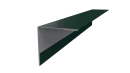 Планка угла наружного 30x30x2000 мм, 6005 зеленый мох глянцевый