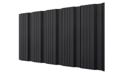 Профнастил К20 1195/1130x0,5 мм, 9005 черный янтарь матовый