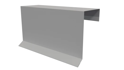 Планка торцевая фальц 65x97 мм, 9003 сигнальный белый глянцевый