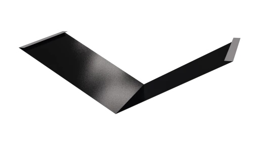 Планка ендовы нижняя 298x298x2000 мм, 9005 черный янтарь глянцевый
