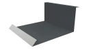 Планка примыкания нижняя 100x200x2000 мм, 7011 железно-серый глянцевый