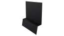 Планка стартовая фальц 135x30x55 мм, 9005 черный янтарь матовый