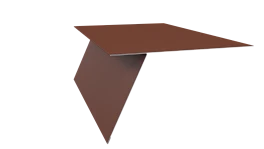 Планка карнизная фальц 130x80 мм, 8004 медно-коричневый матовый