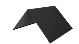 Конёк простой 150x150x2000 мм, 9005 черный янтарь матовый