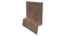 Планка стартовая фальц 135x30x55 мм, Орех 3D