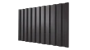 Профнастил С21 1051/1000x0,5 мм, 8019 серо-коричневый глянцевый