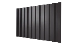 Профнастил С21 1051/1000x0,7 мм, 8019 серо-коричневый глянцевый