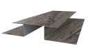 Планка стыковочная сложная Блок-хаус 110x2000 мм, Дуб Винтаж 3D