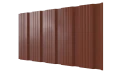 Профнастил К20 1195/1130x0,45 мм, 8004 медно-коричневый глянцевый
