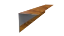 Планка угла наружного 50x50x2000 мм, Золотистый дуб 3D