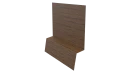 Планка стартовая фальц 135x30x55 мм, Дуб Сантана 3D