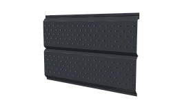 Софит Л-брус перфорированный 264/241x0,5 мм, 7024 графитовый серый PUR Pruf