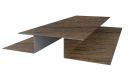 Планка стыковочная сложная 75x2000 мм, Дуб Сантана 3D
