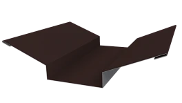 Планка ендовы верхняя 76x76x2000 мм, 8017 шоколадно-коричневый PUR Pruf