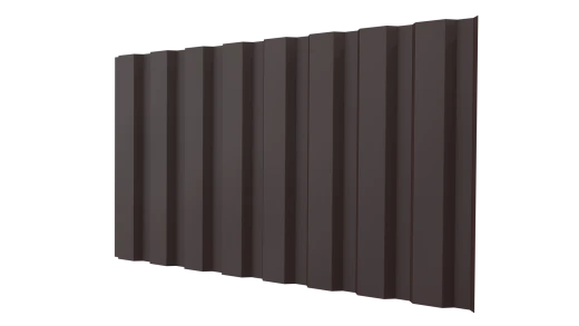 Профнастил С20A 1150/1100x0,45 мм, 8017 шоколадно-коричневый матовый