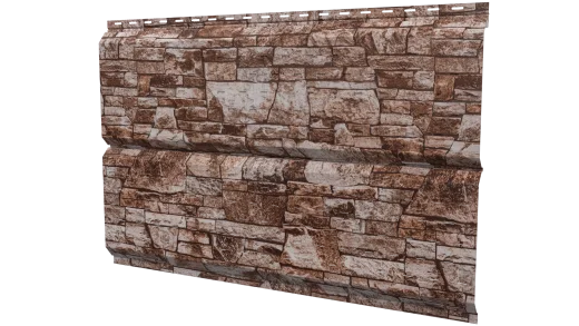 Софит Л-брус перфорированный 264/241x0,45 мм, Дикий камень