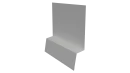 Планка стартовая фальц 135x30x55 мм, 9003 сигнальный белый глянцевый