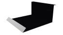 Планка примыкания нижняя 100x200x2000 мм, 9005 черный янтарь глянцевый