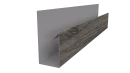 Планка П-образная Блок-хаус 30x30x2000 мм, Дуб Винтаж 3D
