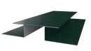 Планка стыковочная сложная Блок-хаус 110x2000 мм, 6005 зеленый мох глянцевый