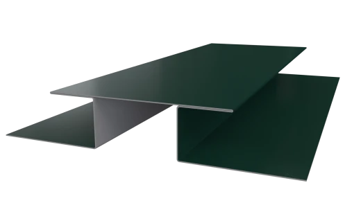 Планка стыковочная сложная Блок-хаус 110x2000 мм, 6005 зеленый мох глянцевый