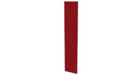 Крепежная планка 10x40x10 мм, 3020 транспортный красный глянцевый