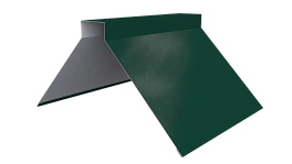 Конёк фигурный 150x150x2000 мм, 6005 зеленый мох глянцевый