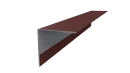 Планка угла наружного 30x30x2000 мм, 3009 оксид красный матовый