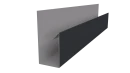 Планка П-образная Блок-хаус 30x30x2000 мм, 7024 графитовый серый PUR Pruf