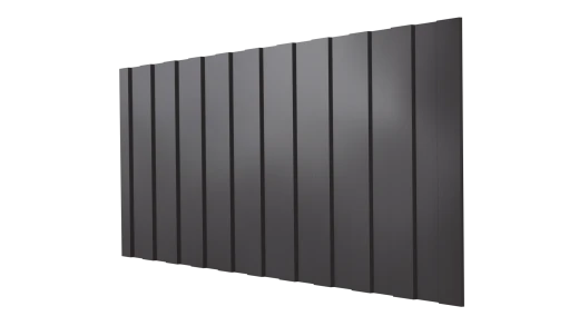 Профнастил С8 1200/1150x0,4 мм, 8019 серо-коричневый глянцевый