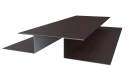 Планка стыковочная сложная Блок-хаус 110x2000 мм, 8017 шоколадно-коричневый матовый
